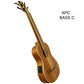 Ukulele basowe elektroakustyczne z pokrowcem Bass C APC