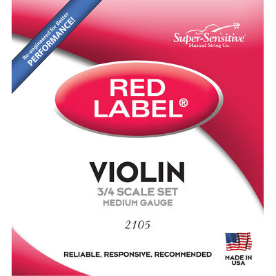 Struny skrzypcowe 2105 Red Label 3/4 Super-Sensitive